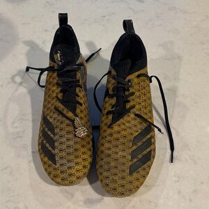 ADIDAS ADIZERO 5-STAR 7.0 GOLD MONEY BAG SNOOP DOGG FOOTBALL CLEATS SZ 10.5